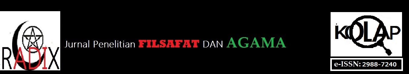 RADIX: Jurnal Filsafat dan Agama